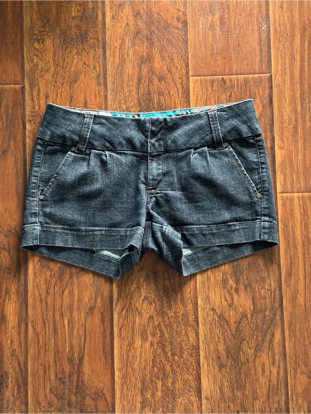 Bloomingdale's Charcoal Denim Women's Shorts